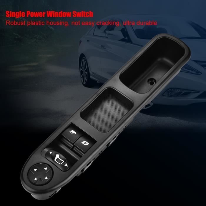 Interrupteur de commande lève-vitre électrique avant gauche pour Peugeot Citroen 6554 QC-RUR