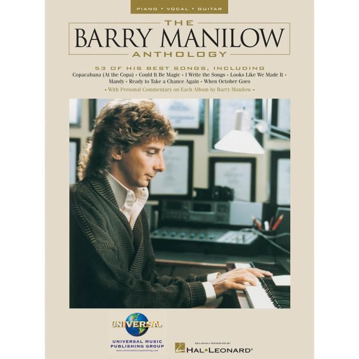 The Barry Manilow Anthology, Recueil Piano Chant Guitare (Songbooks) édité par Hal Leonard