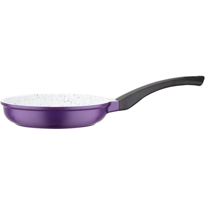 GSW - 990455 - Poêle - Violet Rose Pierre - Revêtement ILAG Ceramic Fonte - Aluminium - 20cm - Induction