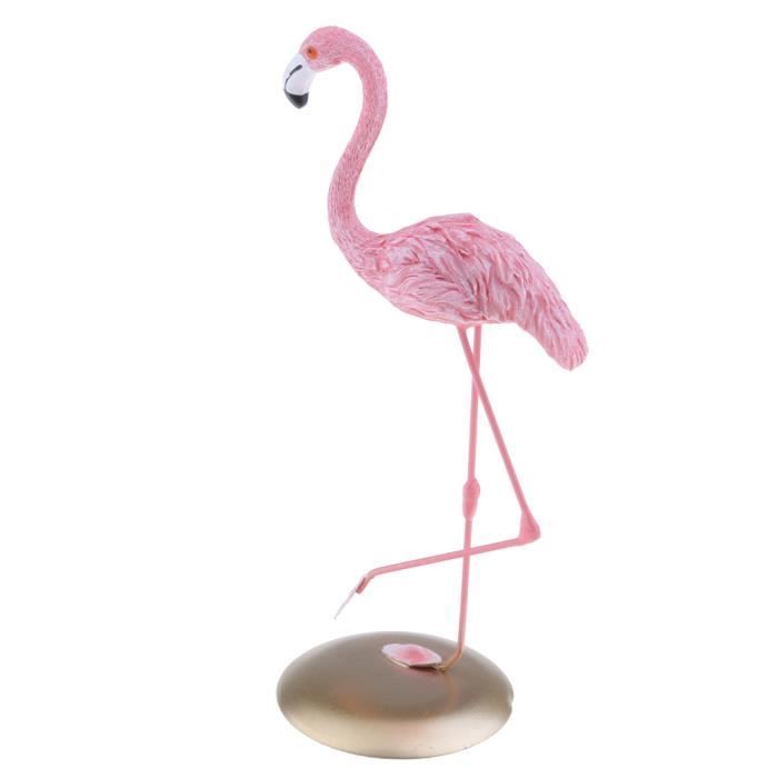 Réaliste Flamant Sculptures Figurine à Collectionner Animaux Jardin Statues en Résine # 1- S