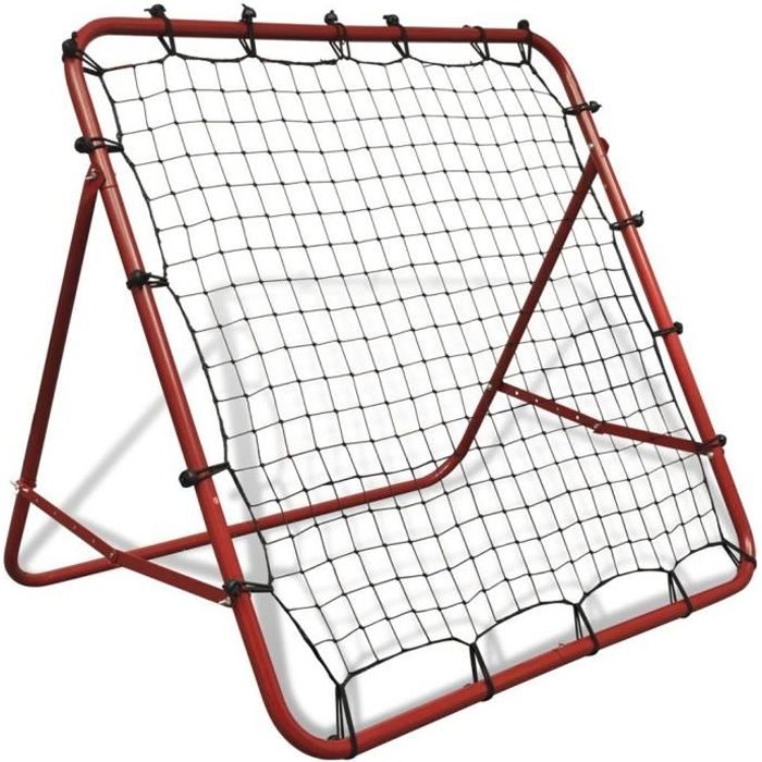 Homgeek But de football Filet de rebond de football ajustable 100 x 100 cm