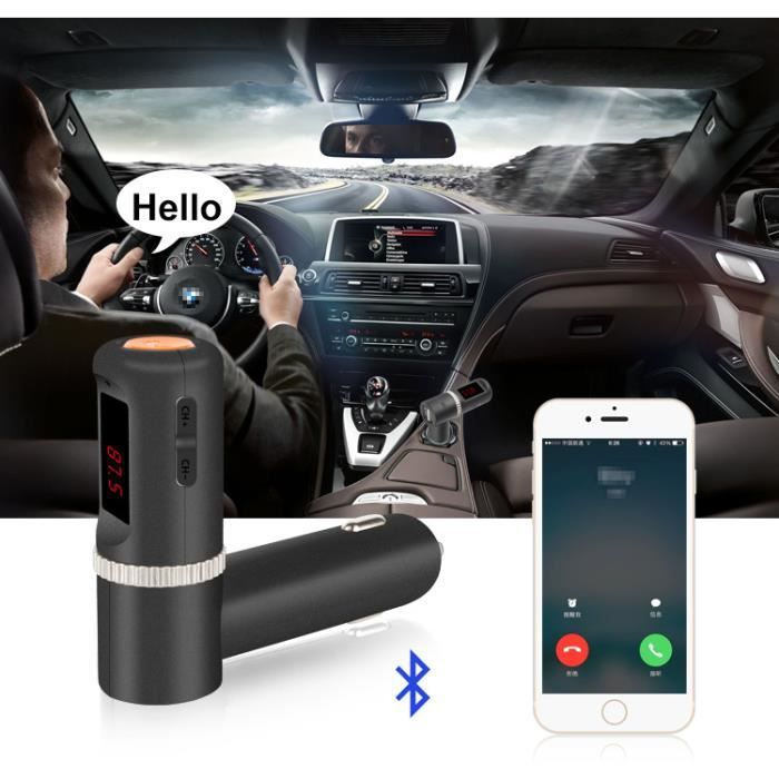LCC® Kit de voiture Bluetooth Transmetteur FM Dual USB Charger kit mains libres stéréo Music PlayerAffichage LEDSoutien mains-libres