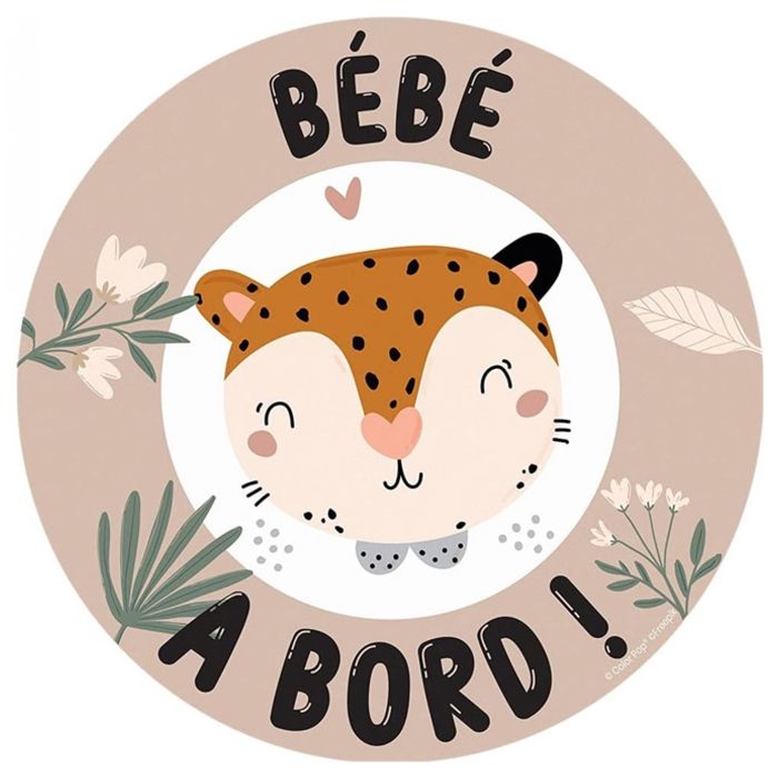 Disque Bébé à bord 15 cm - My Color Pop® - Magnétique