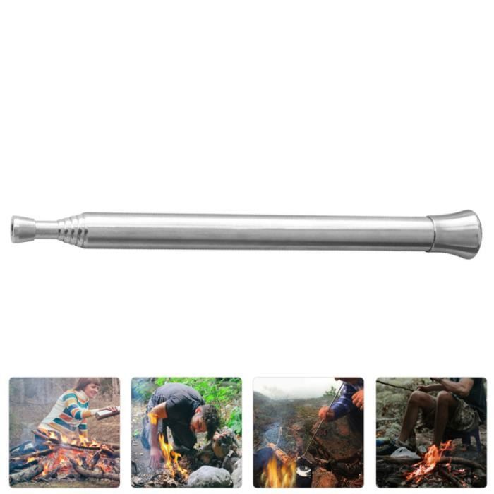 1pc Camping Blow Fire Tube Outil de feu télescopique Portable Blowtube ) USTENSILE BARBECUE PLANCHA