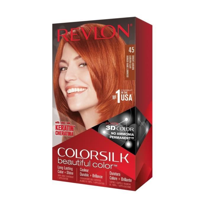 COLORSILK Coloration N°45 - Auburn brillant clair- 59,1 ml