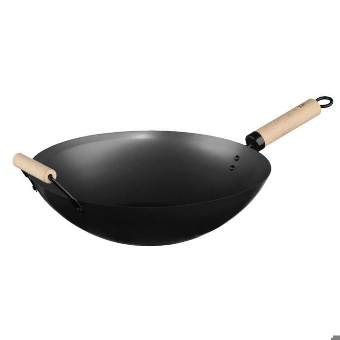 Wok 60cm manche bois 111304