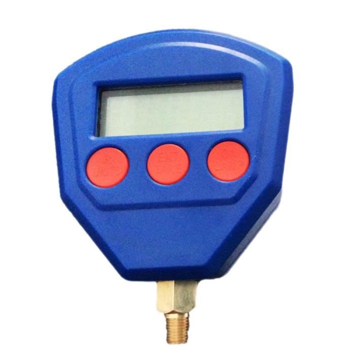 ManomèTre Simple NuméRique 1 - 8Npt ManomèTre R22 R410 R407C R404A R134A Outil de RéFrigéRation de la Climatisation Bleu