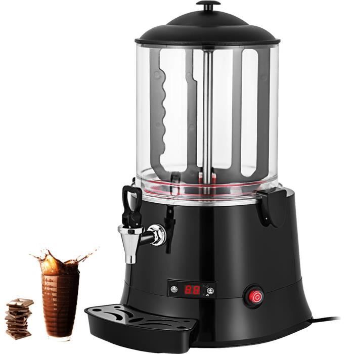 VEVOR Machine à Chocolat Chaud 10L Distributeur Chocolat Chaud Professionnel 400W Chocolatière Pro