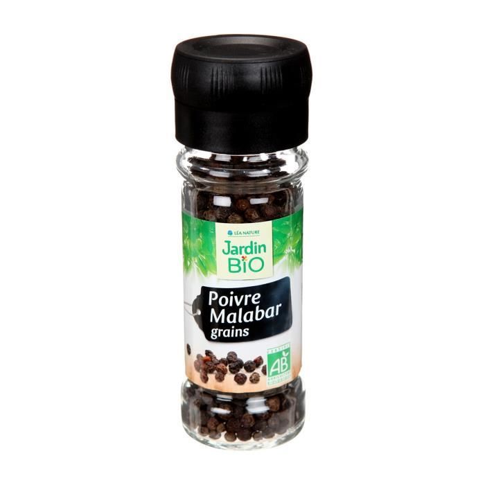 JARDIN BIO Poivre malabar grains bio - 40 g