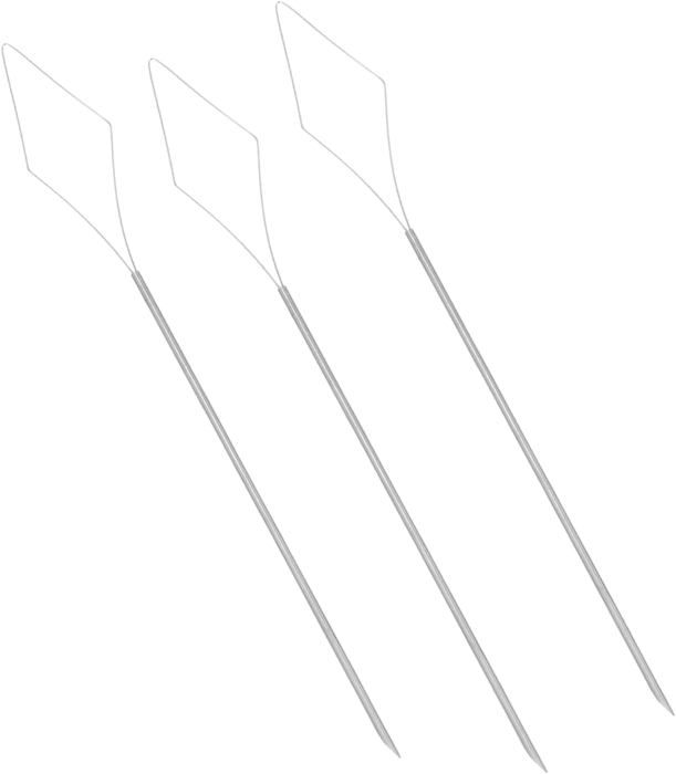 Aiguilles à Crochet Pour Dreadlocks - Lot De 3, Acier Inoxydable, Pour Tressage, Réparation, Extensions