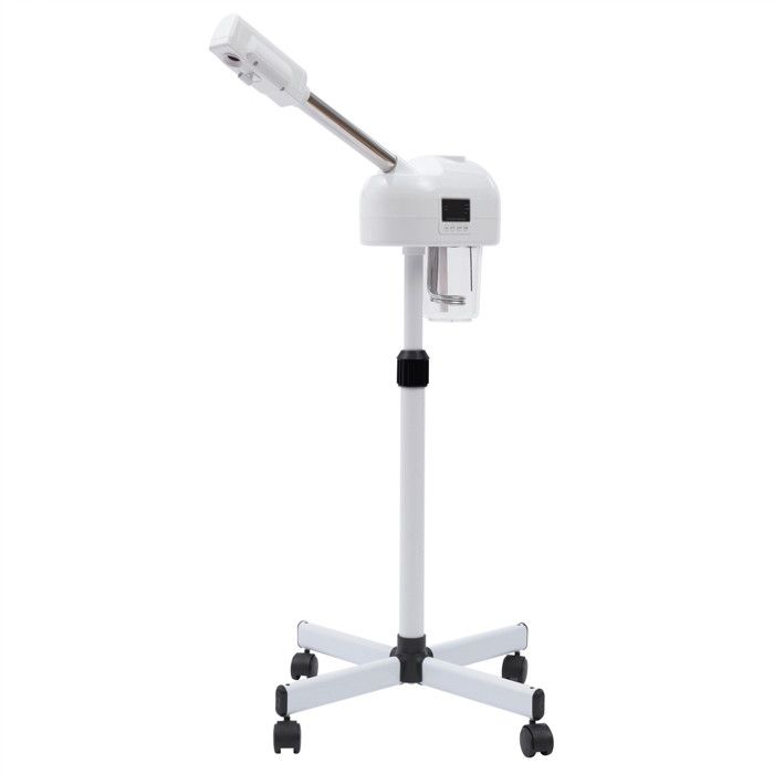 Vaporisateur dozone pour le visage machine à vapeur multifonction avec buse rotative à 360 degrés et panneau de commande LCD