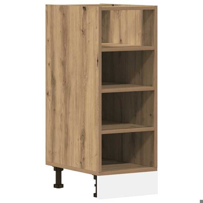 MGH Armoire de plancher Riga - Moderne vaisselier cuisine - chêne artisanal 30x445x815 cm LV1020