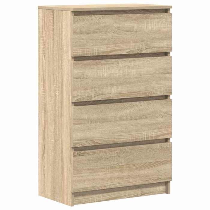 SOLDES dAutomneBuffet Chêne sonoma 60x35x985 cm meuble de rangementarmoire console - Bois dingénierie - HOMEFR8844