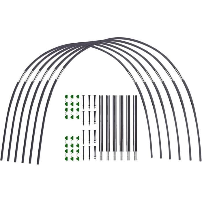 Cadre pour Serre de Jardin - Lot de 6 Arceaux