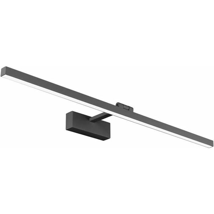 Lampe miroir LED - PZCC - Applique murale moderne 80 cm 16W - 4000K - IP44 - Noir