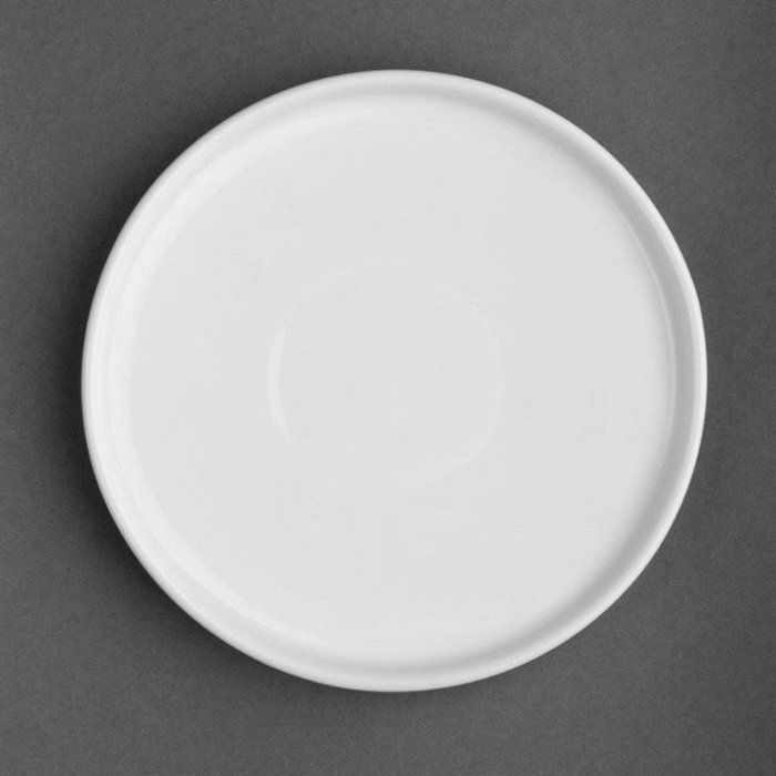 Lot de 6 assiettes rondes plates (Ø)150 mm blanches