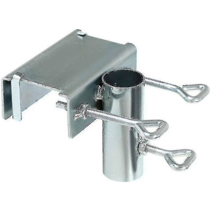 Porte-parapluie support de parasol pour balustrade de balcon support de parasol de balcon (1 pièce) - argent