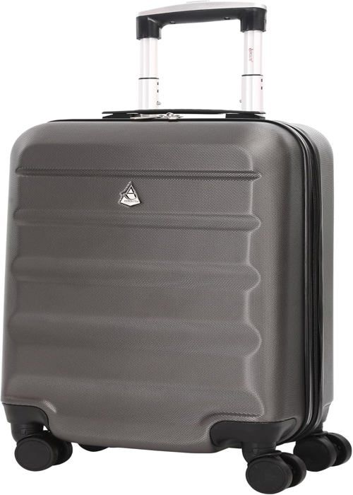 Aerolite Super Lightweight ABS Hard Shell Travel Carry On Cabin Hand Luggage Suitcase with 4 Wheels 55CM