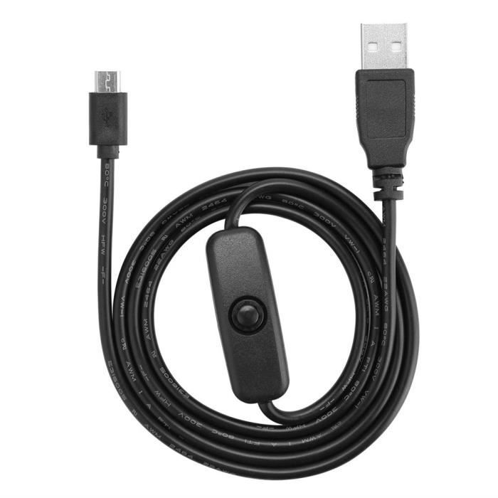 Micro USB câble de charge d'alimentation avec cordon d’alimentation de commutation ordinateur accessoires -三组