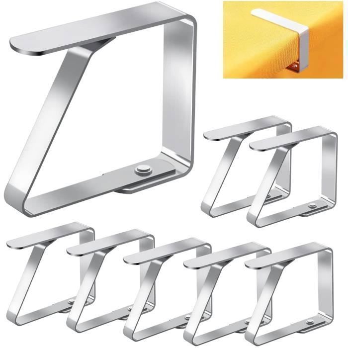 Susire Pince Nappe Extérieur Métal: Lot de 8 Fixation Nappe Clips De Bonnes Propriétés de
