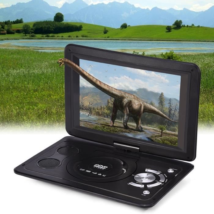  13.9 Lecteur DVD Portable HD TV R&eacute;solution de lEcran LCD 16: 9 avec R&eacute;solution de 800 * 480 pour Maison Voiture 