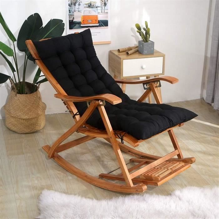 RANRAO Housse De Rechange Pour Chaise De Directeur – Toile Lavable Siège + Dossier, Noir, Idéal Maison Jardin Camping Pêche
