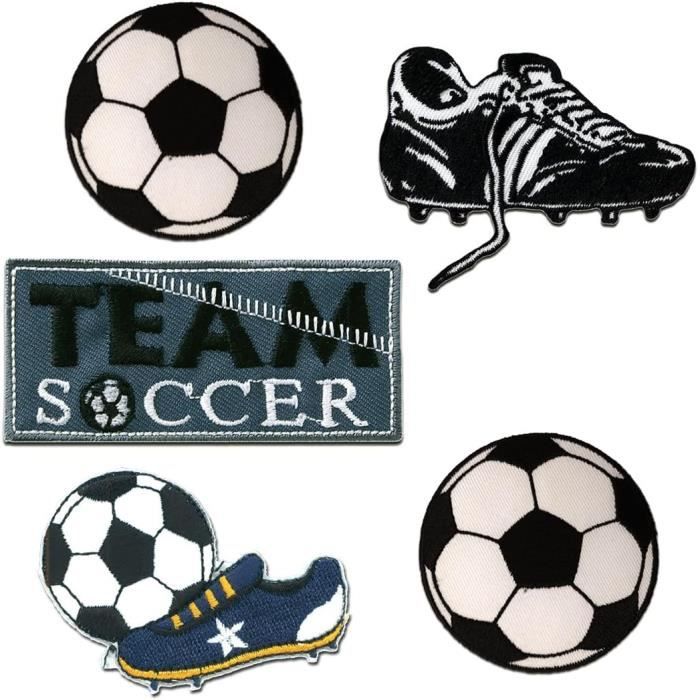 GIVBRO Patchs de transfert thermocollants pour t-shirt - Accessoires de bricolage - Motif joueur de football