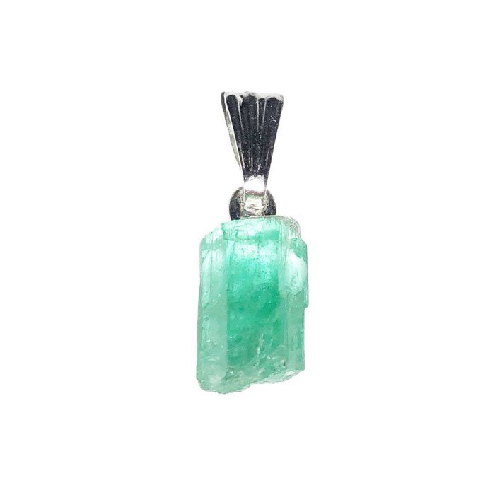 Pendentif Emeraude verte - Pierre brute Pendentif Emeraude verte - Pierre brute