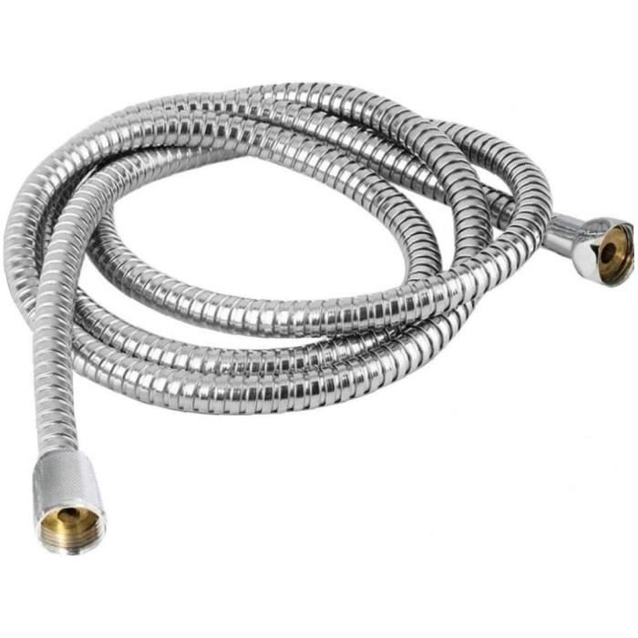 Set Tête De Douche + Tuyau Newentor 1.5m - 6 Jets, Haute Pression, Finition Chrome