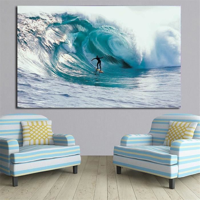 Toile Photos Mur Art Cadre 1 Piece Sports Extremes Surf Vitesse