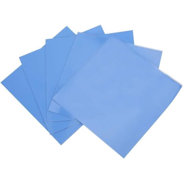 3 Pads Thermiques 50x50 Mm - Conductivité 6 W/mK, 3 épaisseurs Différentes