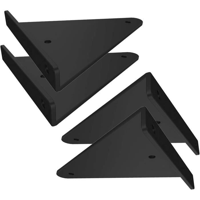 Lot De 2 Clips Support équerre Pour Tablette/étagère - Blanc, Réglable 6-42mm