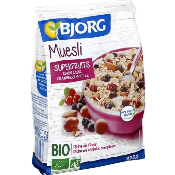 LOT DE 9 Muesli bio aux superfruits 375 g Cdiscount Au