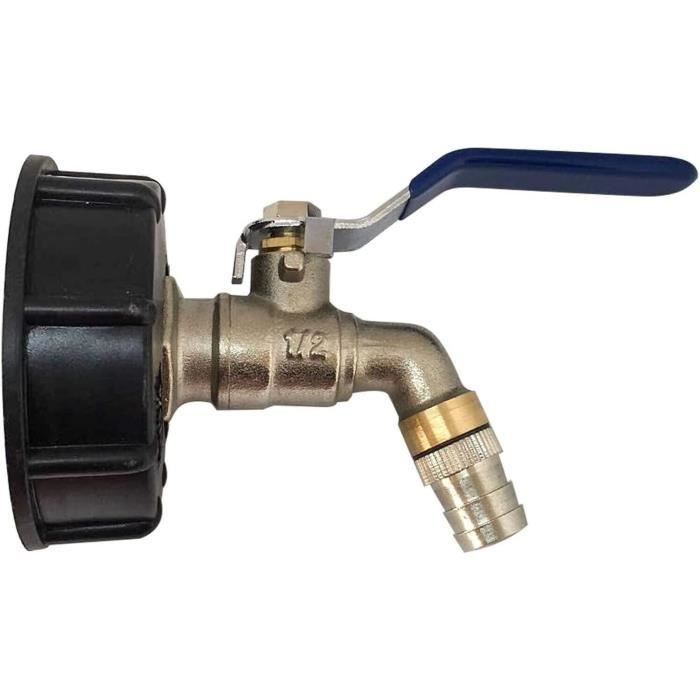 1Pcs Réservoir Ibc Robinet 60mm Grossier Fil Fitting-1000-Litre D'Eau