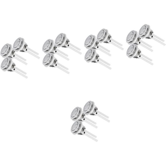 wulikanhua Lot de 2 boutons de chasse d'eau de rechange pour toilettes - 38 mm - Double wulikanhua Lot de 2 boutons de chasse d'eau de rechange pour toilettes - 38 mm - Double