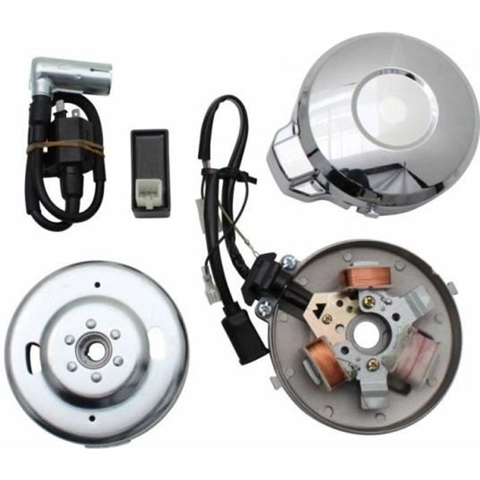 Kit allumage électronique 12V mobylette Peugeot 103 Gros cône stator