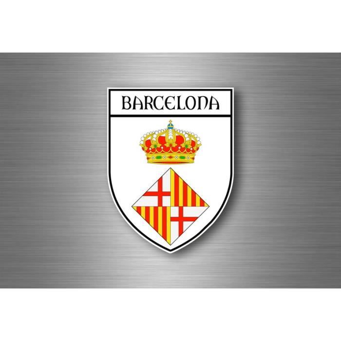 Mini Fanion / Drapeau Souvenir Espagne Barcelone - Décoration Voiture Ou Mur