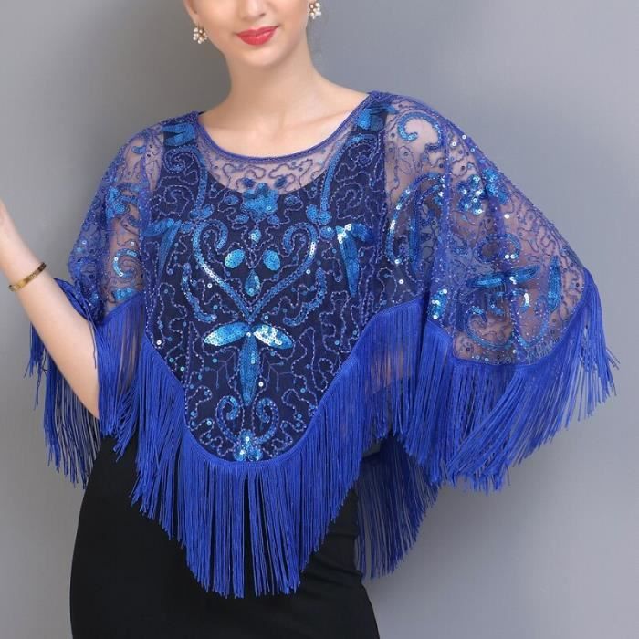Robe poncho soiree on sale