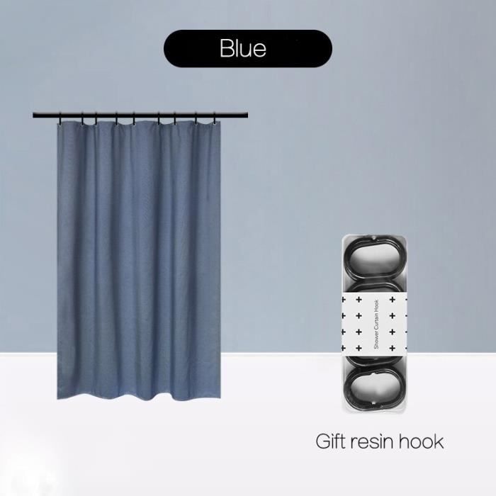 Bleu/240(W)x200(H))/Élégant rideau de douche imperméable bâche