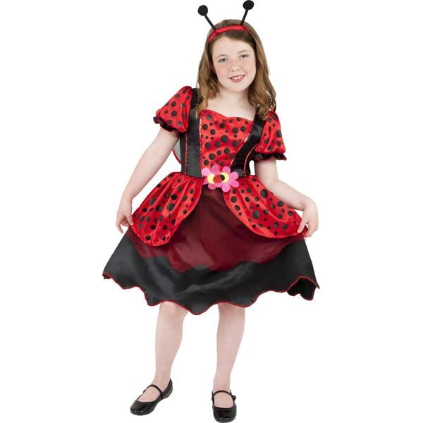 Déguisement Coccinelle - Costume Enfant - Taille 4 à 6 ans - Rouge et noir