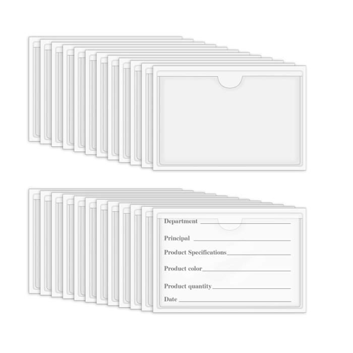 Sachets Plats Auto-adhésifs Transparents 11x16 Cm - Lot De 100, Pour Rangement Et Protection