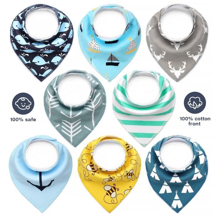 Bavoirs Bebe Bandana Lenbest Lot De 8 Pcs Bebes Bavoir Triangle 100 Coton Biologique Bouton Reglable Doux Et Absorbant Hypo Cdiscount Pret A Porter Bavoirs Bebe Bandana Lenbest Lot De 8 Pcs Bebes Bavoir Triangle 100 Coton Biologique Bouton Reglable Doux Et Absorbant Hypo Cdiscount Pret A Porter