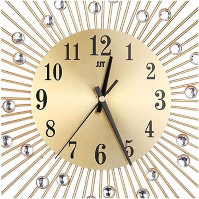 Horloge murale minimaliste en métal : grande horloge art déco faite main Wanduhr - Canada