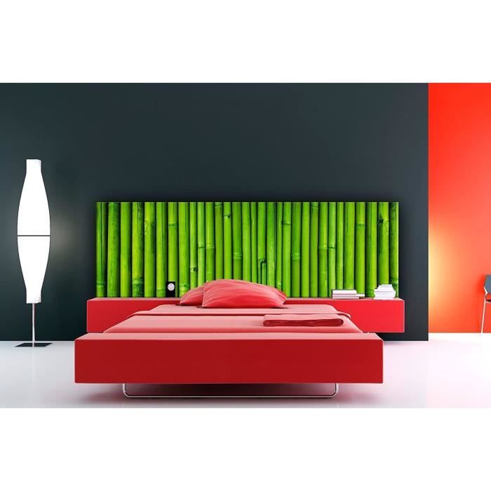 tête de lit en carton écologique texture bambou 100x60cm - léger, élégant, résistant et économique