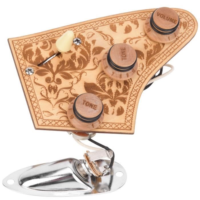 Micro Pickup Guitare Acoustique - Potentiomètre B500k Pré-câblé, Jack 27mm