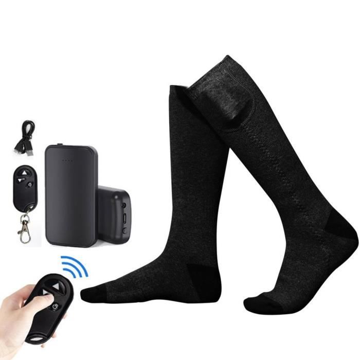 Couleur Une Taille Chaussettes Chauffantes Avec Télécommande Pour Femme Et Homme, Accessoire