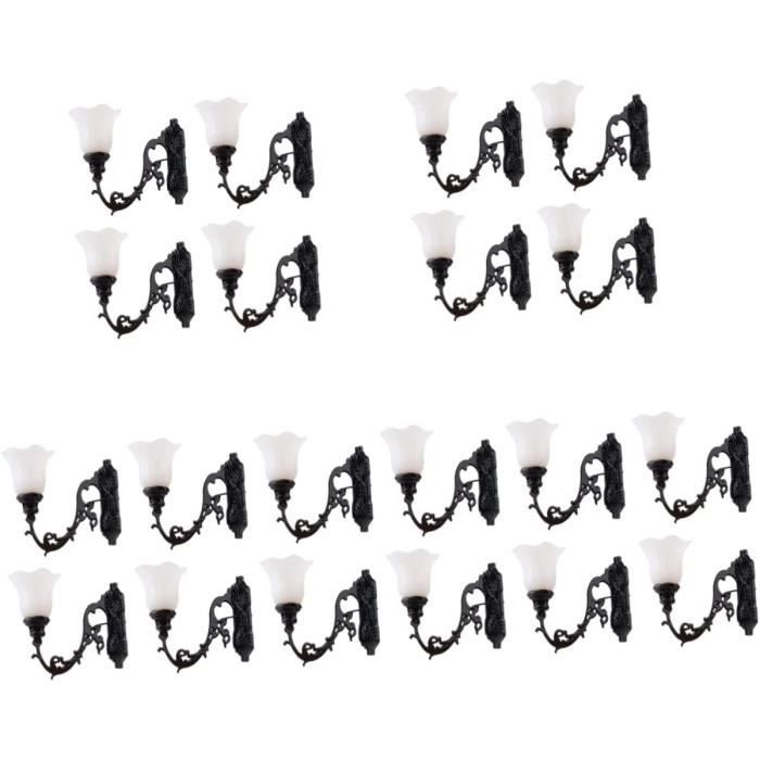 Lot De 20 Mini Lumières LED Blanc Chaud Avec Interrupteur - Alimentées Par Piles AG3, Adhésif Inclus, Pour Décoration Miniature/DIY
