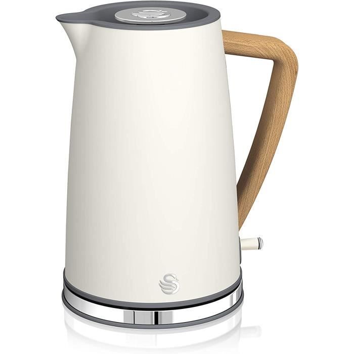 Bouilloire électrique Sans Fil DomoClip DOD140 - Capacité 1,7 L, Filtre Anti-calcaire, Arrêt Automatique (blanc/noir) - 8