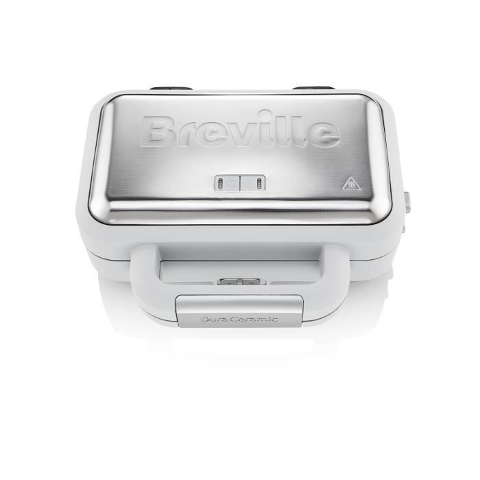 Appareil à croque-monsieur - BREVILLE - VST070X - DuraCeramic - Jumbo - Gris