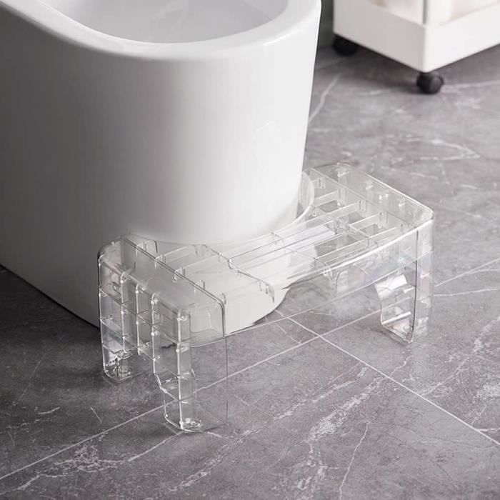 Tabouret De Toilette Ergonomique & Antidérapant – Pour Une Position Naturelle Et Un Confort Optimal Aux WC